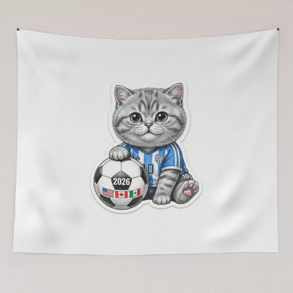 Item preview, Cute Soccer Kitten #10 - FIFA 2026  Fan Art designed and sold by TaiwanMemory.