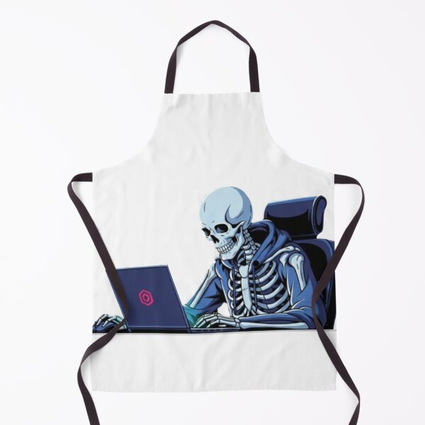 Item preview, The Eternal Coder: Skeleton Working Late designed and sold by Northern Glow Art.