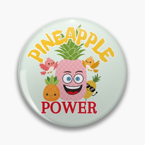 Item preview, Cute Pink Pineapple Power Cartoon Graphic designed and sold by SilverSeaBKK.