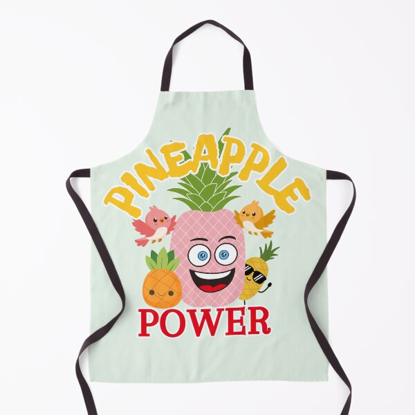 Item preview, Cute Pink Pineapple Power Cartoon Graphic designed and sold by SilverSeaBKK.