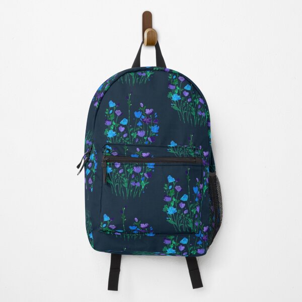 Item preview, Blue Purple Wildflower Stencil Art designed and sold by GAP90.