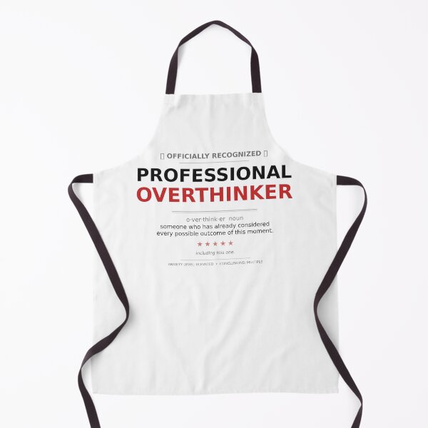 Item preview, Professional Overthinker Funny Shirt Mug Gift Anxiety Humor Sarcastic Mental Health Tee designed and sold by InkAndWit.
