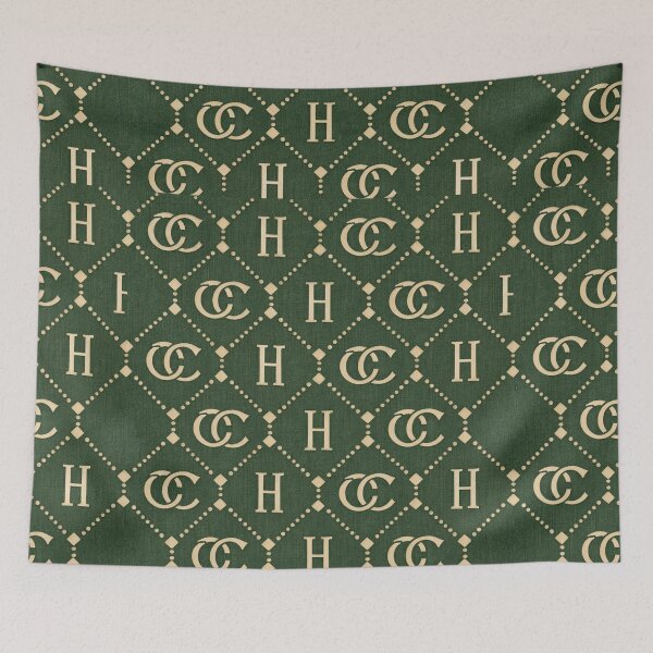 Item preview, Green Monogram Grid Patter – Old Money Luxury designed and sold by Ve state official.