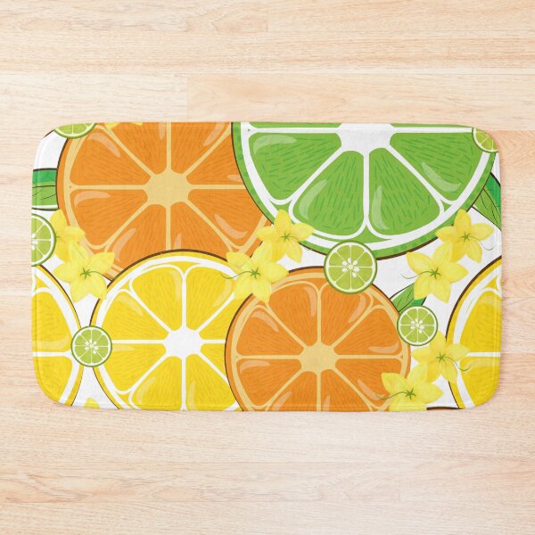 Item preview, Background of Tropical Citrus and Summer Flowers designed and sold by VibranPalette.