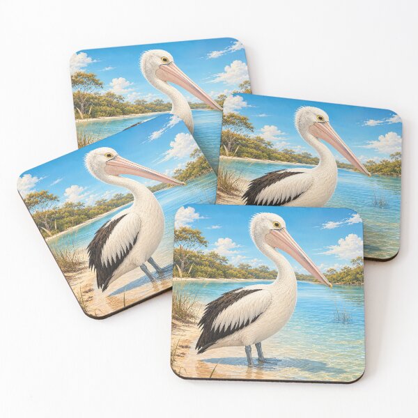Item preview, Australian Pelican Shoreline designed and sold by Pixel Junkies Studio.