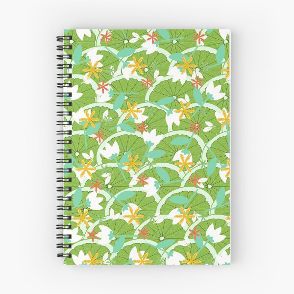 Item preview, Refreshing Pattern of Limes and Summer Wildflowers designed and sold by VibranPalette.