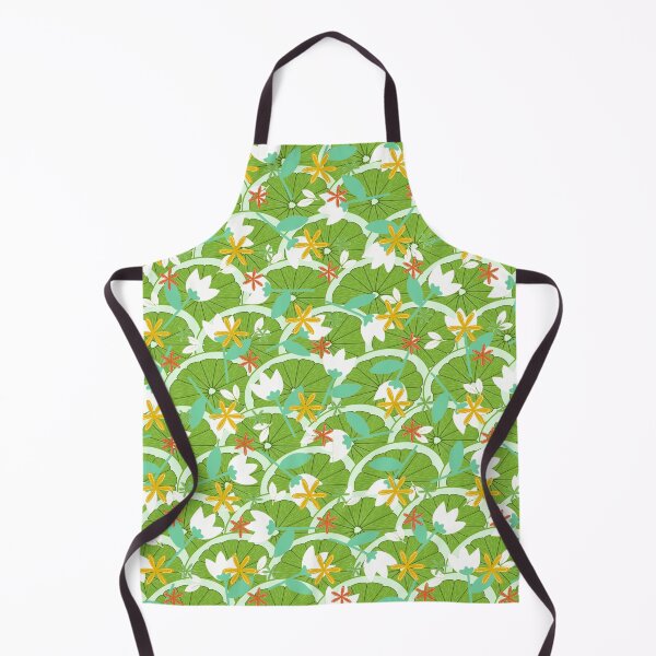 Item preview, Refreshing Pattern of Limes and Summer Wildflowers designed and sold by VibranPalette.