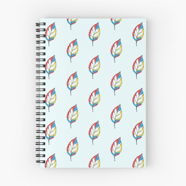 Item preview, Colorful Leaf Line Art Wall Print | Bold Primary Colors Decor designed and sold by RefreshPop Studio.