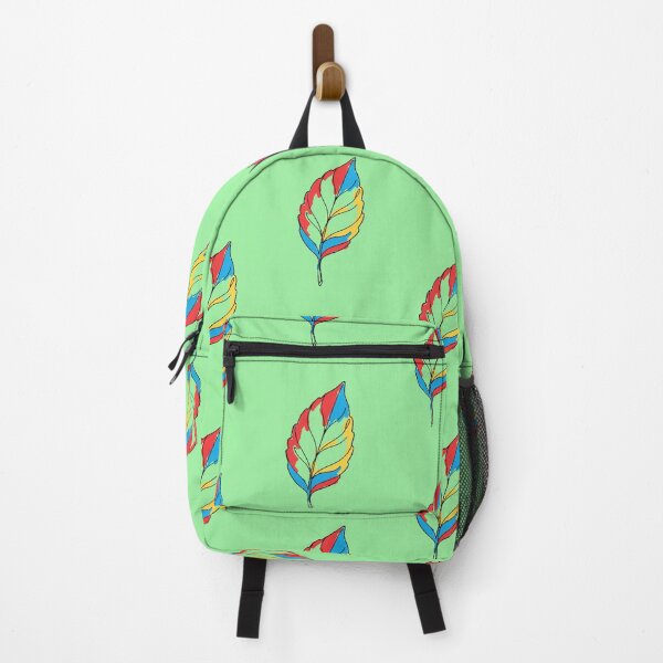 Item preview, Colorful Leaf Line Art Wall Print | Bold Primary Colors Decor designed and sold by RefreshPop Studio.