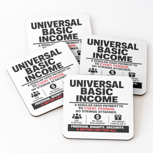 Item preview, Universal Basic Income T-Shirt designed and sold by SociProgress.