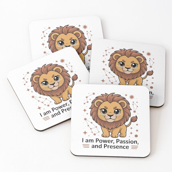Item preview, Leo Zodiac Lion – I Am Power, Passion, and Presence | Cute Astrology Design designed and sold by Cool-cat-art.