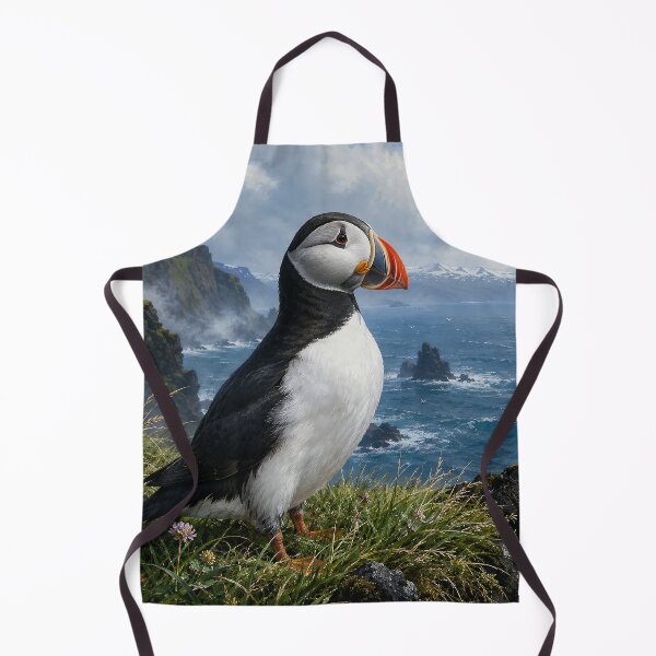 Item preview, Atlantic Puffin on Sea Cliffs designed and sold by Pixel Junkies Studio.