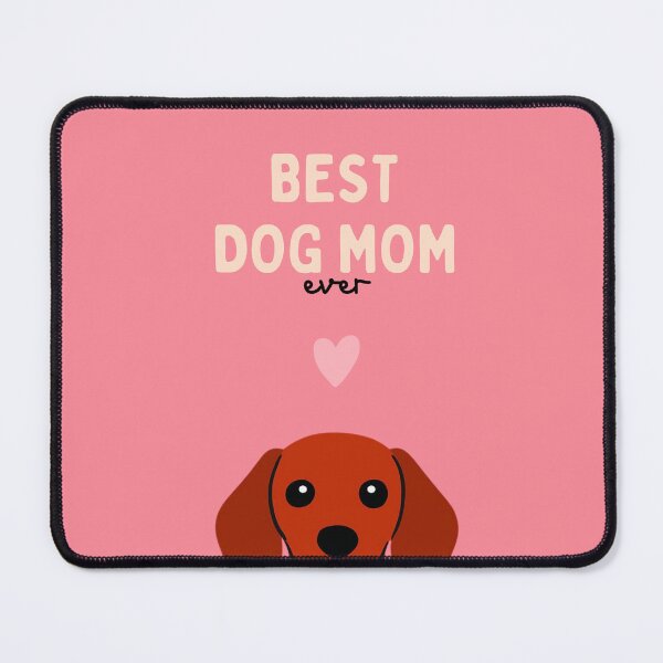 Item preview, Smooth-haired Red Dachshund Best Dog Mom designed and sold by ZoesPlace.
