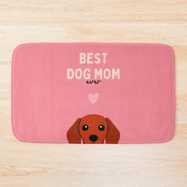 Item preview, Smooth-haired Red Dachshund Best Dog Mom designed and sold by ZoesPlace.