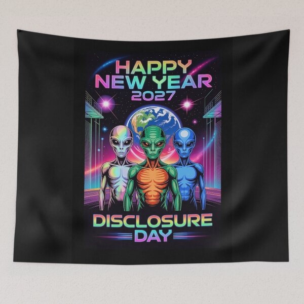 Item preview, HAPPY NEW YEAR 2027 - Disclosure Day - You Are Not Alone  designed and sold by DBM Photo Art 1.