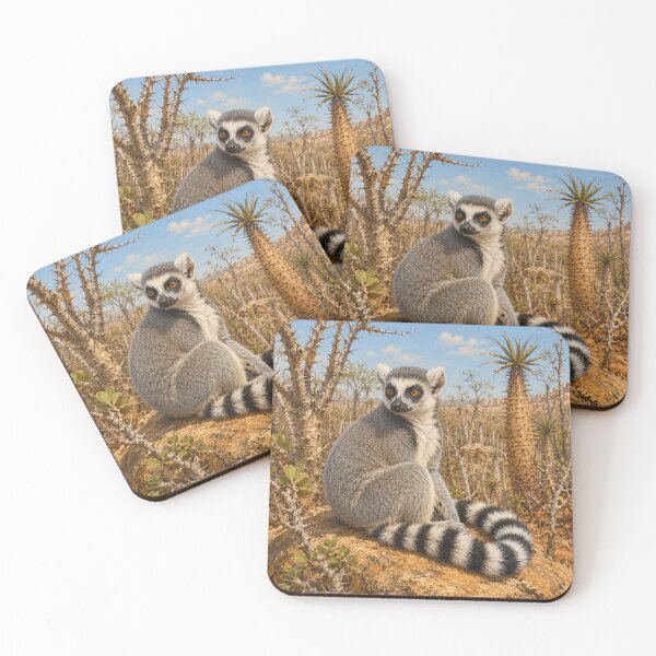 Item preview, Ring-Tailed Lemur in Spiny Forest designed and sold by Pixel Junkies Studio.