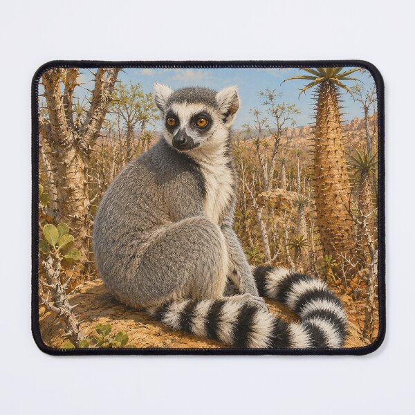 Item preview, Ring-Tailed Lemur in Spiny Forest designed and sold by Pixel Junkies Studio.