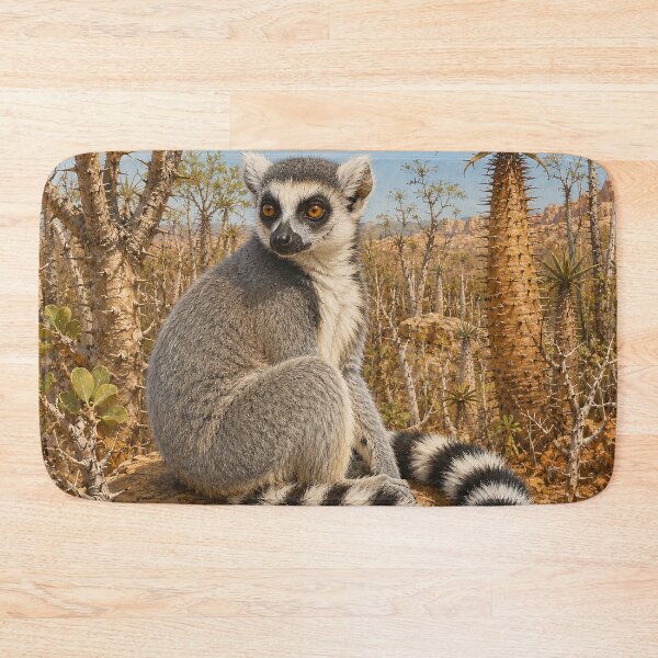 Item preview, Ring-Tailed Lemur in Spiny Forest designed and sold by Pixel Junkies Studio.