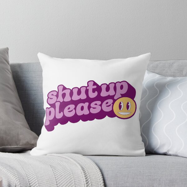Item preview, Shut Up Please Short Minimalist Phrase - Sarcastic Emoji designed and sold by silviaarzamendia.
