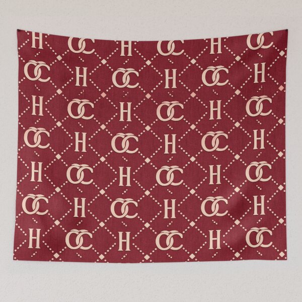 Item preview, Dark red Monogram Grid Patter – Old Money Luxury designed and sold by Ve state official.