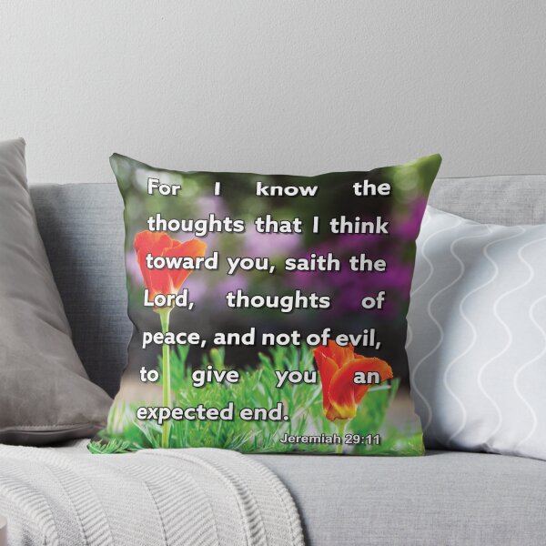 Item preview, Jeremiah 29 11 For I Know The Thoughts - Inspirational Bible Verse designed and sold by InsprtnlArtbyDP.