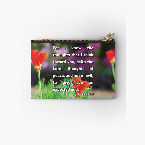 Item preview, Jeremiah 29 11 For I Know The Thoughts - Inspirational Bible Verse designed and sold by InsprtnlArtbyDP.