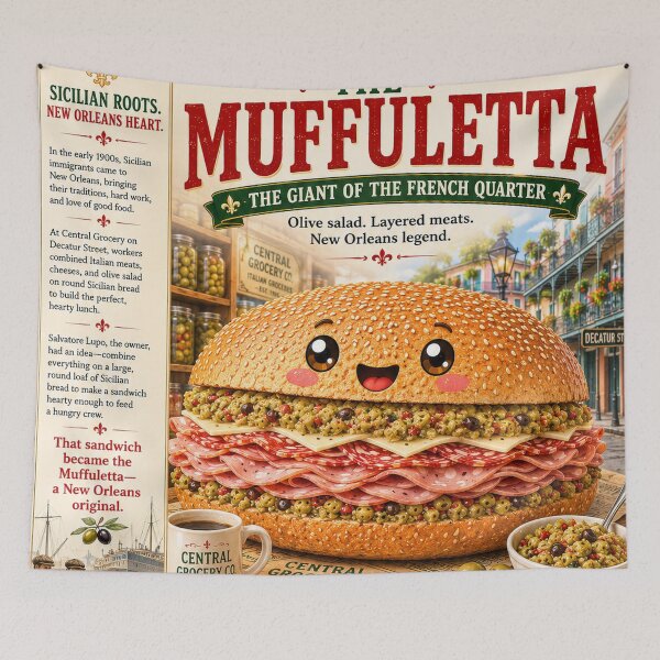 Item preview, Happy Muffuletta designed and sold by 1mooreroy.