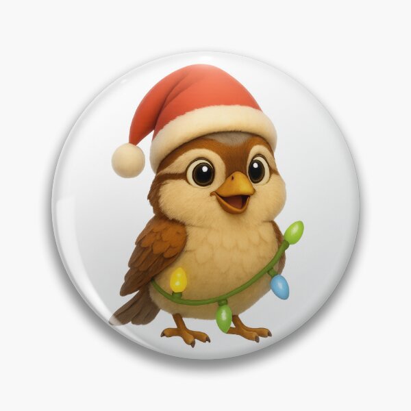 Item preview, Christmas Chipping Sparrow designed and sold by Sillytoe.