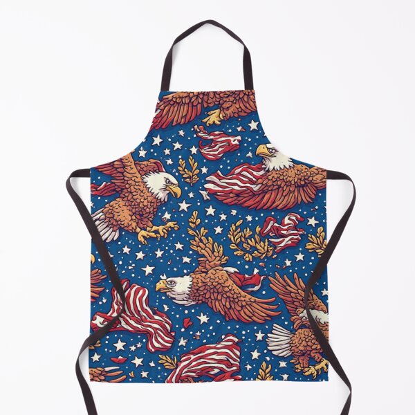 Item preview, Patriotic American Bald Eagle Seamless Pattern Red White and Blue designed and sold by dcohea.