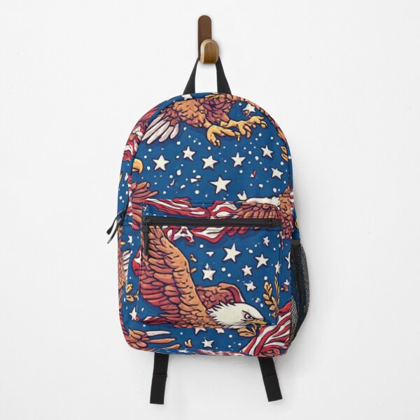 Item preview, Patriotic American Bald Eagle Seamless Pattern Red White and Blue designed and sold by dcohea.