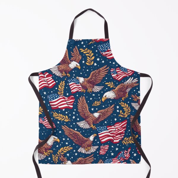 Item preview, American Bald Eagle Seamless Pattern Red White and Blue designed and sold by dcohea.