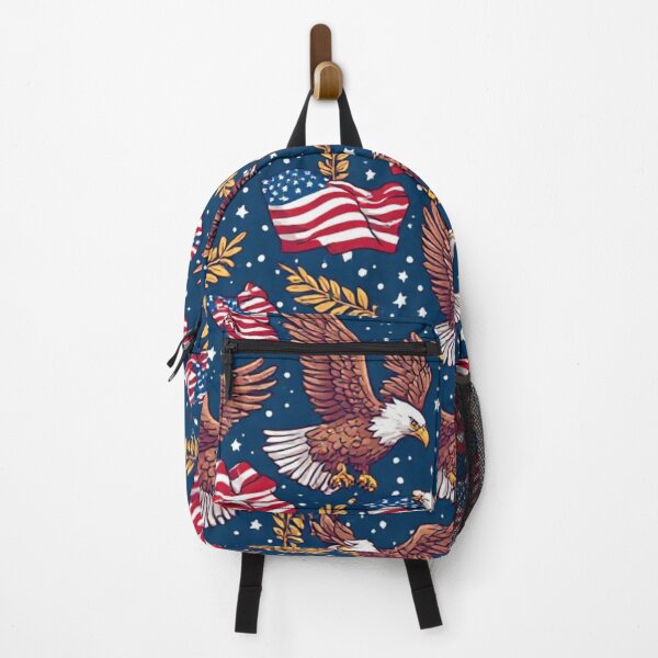 Item preview, American Bald Eagle Seamless Pattern Red White and Blue designed and sold by dcohea.