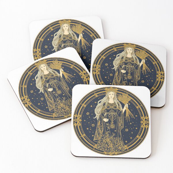 Item preview, Virgo Zodiac Celestial Maiden — Mystical Sticker designed and sold by KooksStudio.