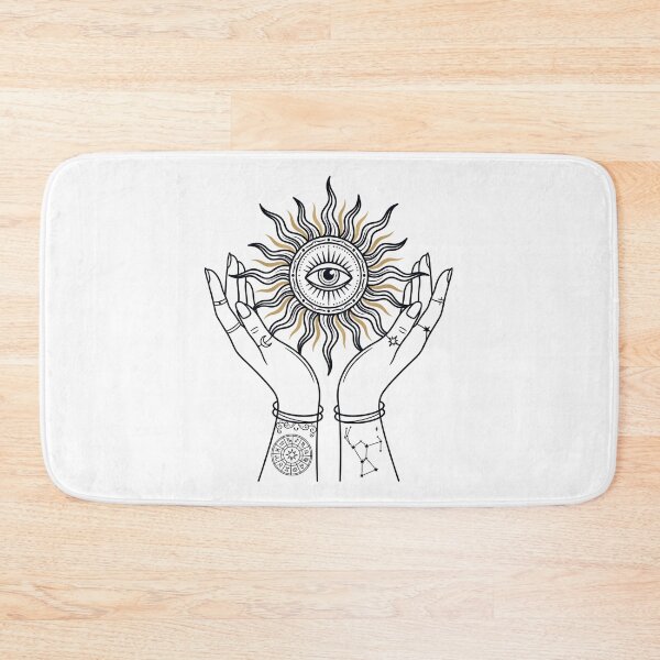Item preview, Mystic Celestial Evil Eye Sun Witchy Hands designed and sold by LeoLabs.