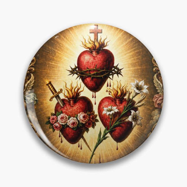 Item preview, Art of The Three Sacred Heart designed and sold by Crux Fidelis.