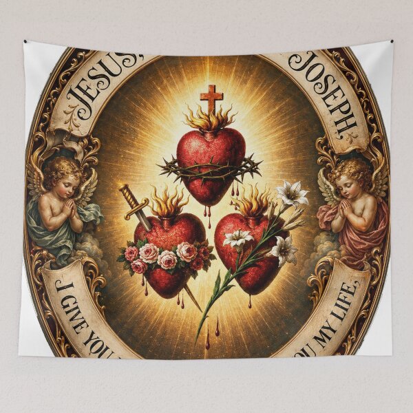Item preview, Art of The Three Sacred Heart designed and sold by Crux Fidelis.