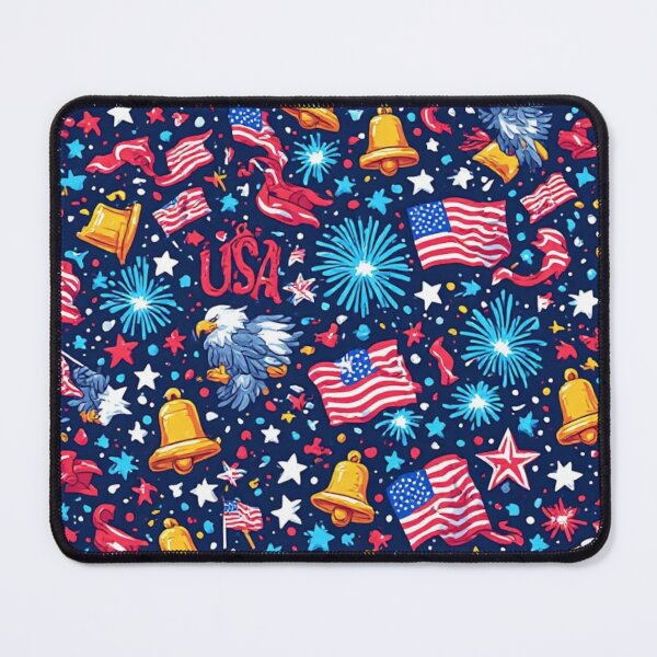 Item preview, July 4th Celebration Seamless Pattern Red White and Blue designed and sold by dcohea.