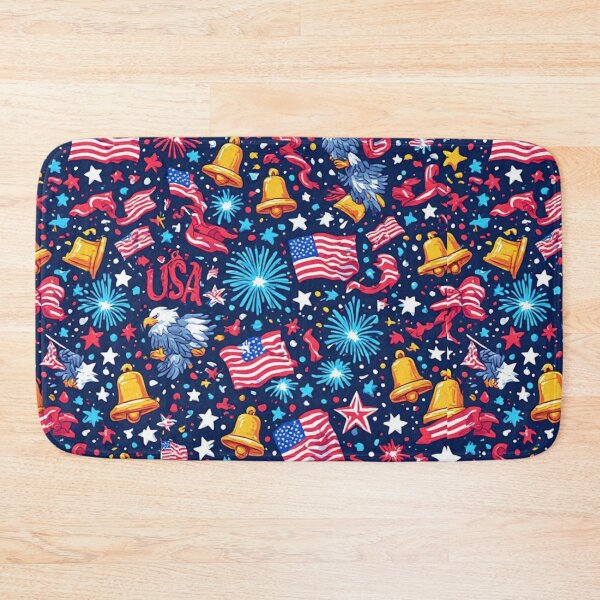 Item preview, July 4th Celebration Seamless Pattern Red White and Blue designed and sold by dcohea.