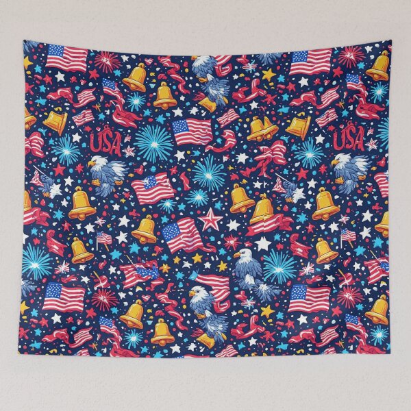 Item preview, July 4th Celebration Seamless Pattern Red White and Blue designed and sold by dcohea.