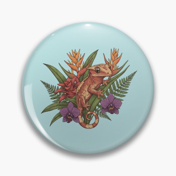 Item preview, Crested Gecko Pet Reptile Rainforest Flora designed and sold by BirdsnStuff.