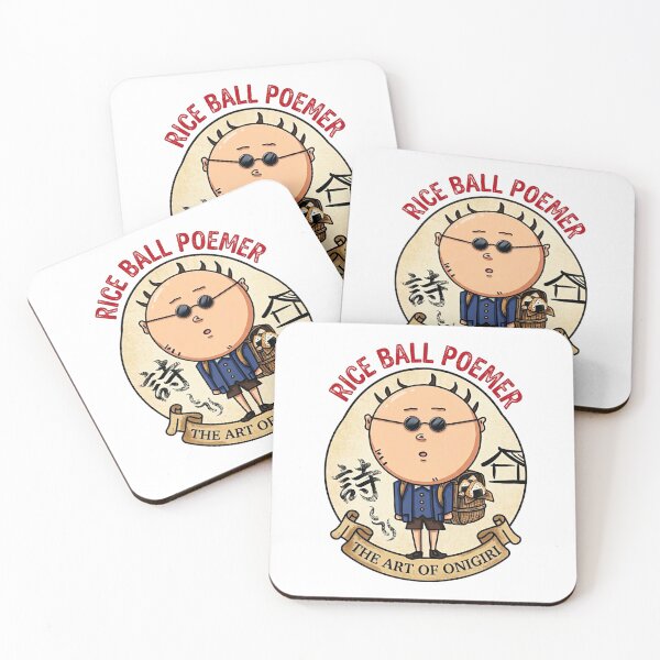 Item preview, The Rice Ball Poemer - Retro Anime Boy with Onigiri designed and sold by Surreal Characters & Cute Pups.