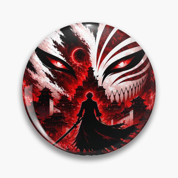 Item preview, Unleash Your Inner Hollow-Ichigo Kurosaki Red Aesthetic-Mask Japanese Warrior Dark Design designed and sold by Trinidesigns123.