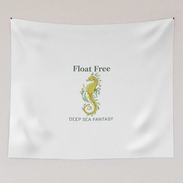 Item preview, Float Free Leafy Seahorse - Elegant Deep Sea Nature Art designed and sold by TheSquirla.