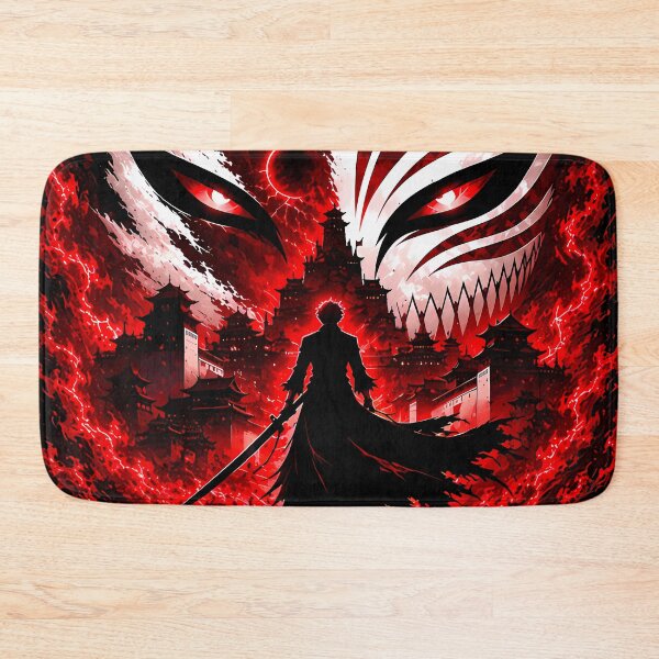 Item preview, Unleash Your Inner Hollow-Ichigo Kurosaki Red Aesthetic-Mask Japanese Warrior Dark Design designed and sold by Trinidesigns123.