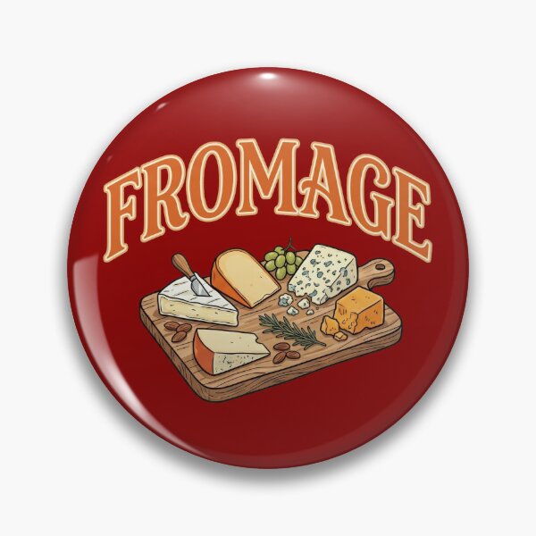 Item preview, Vintage Fromage French Cheese Charcuterie Graphic Design designed and sold by Terry Bain.