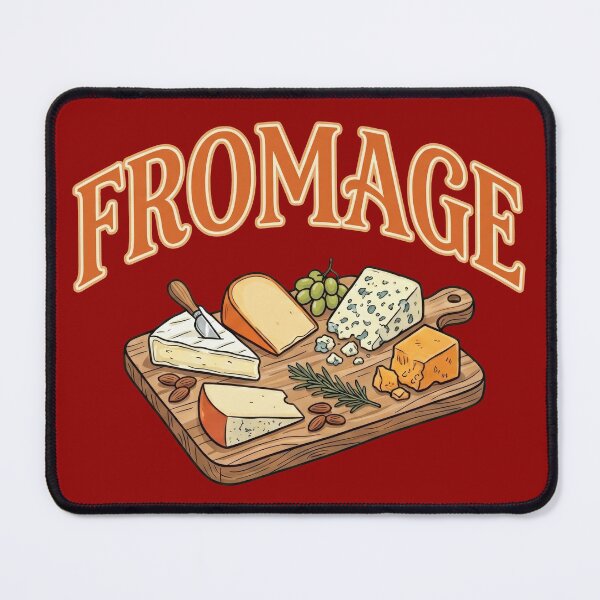 Item preview, Vintage Fromage French Cheese Charcuterie Graphic Design designed and sold by Terry Bain.
