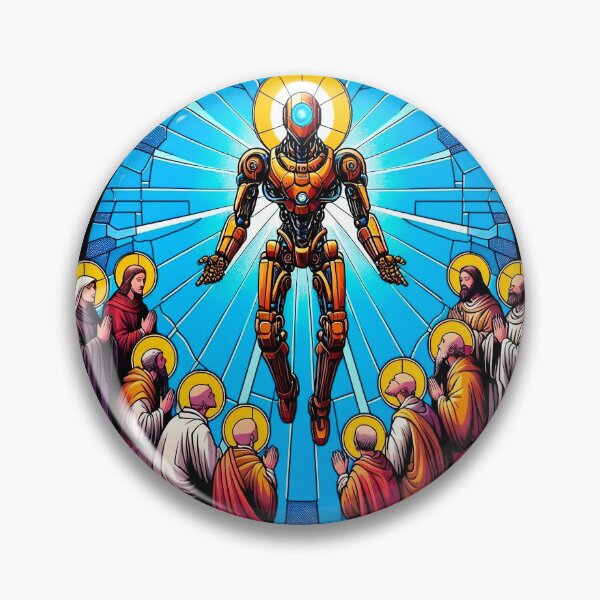 Item preview, Worship AI, Cyber Messiah Design designed and sold by Bot-Army.