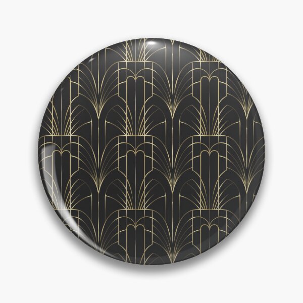 Item preview, Luxury Art Deco Geometric Gold Arches Pattern designed and sold by NSB-Design.