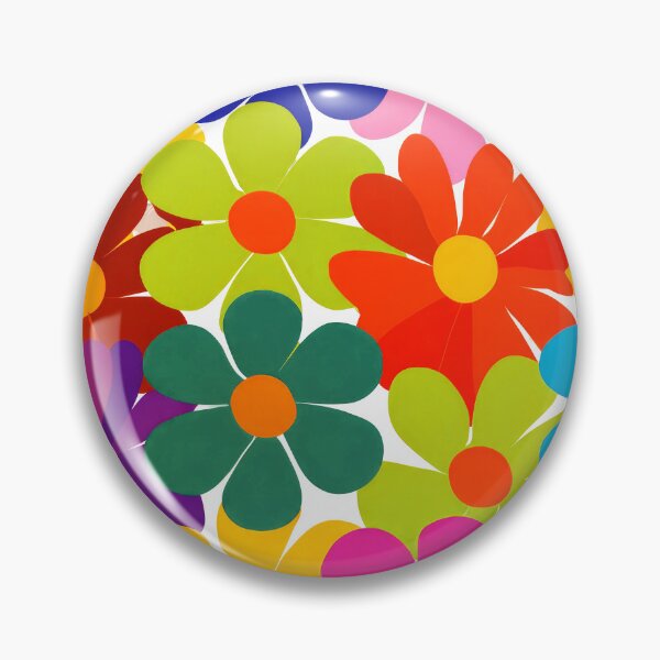 Item preview, Retro 1960's Flower Power Pattern Hippie Art Designs  designed and sold by DEC02.