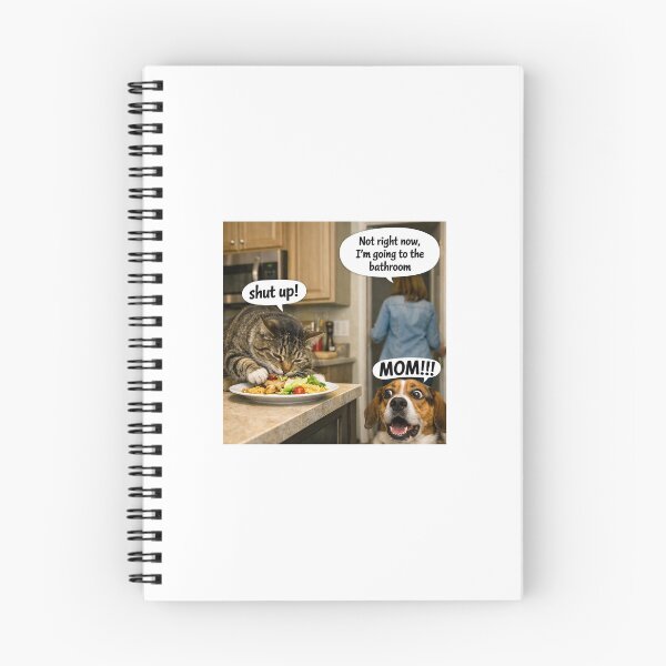 Item preview, Cat Dog Sibling Rivalry Meme(revise) designed and sold by ThatUnknownOre.